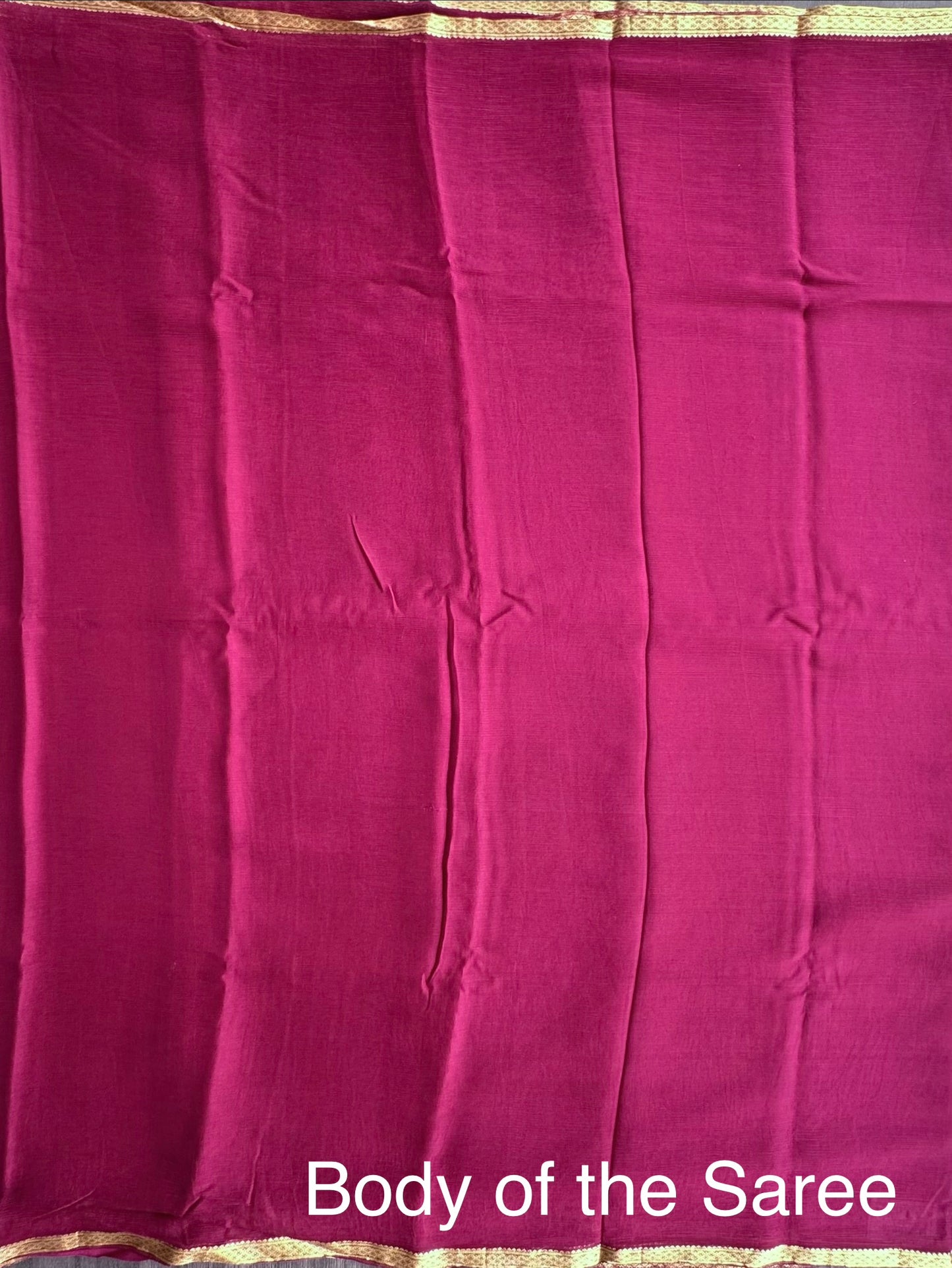 Wine Pure Chiffon Saree