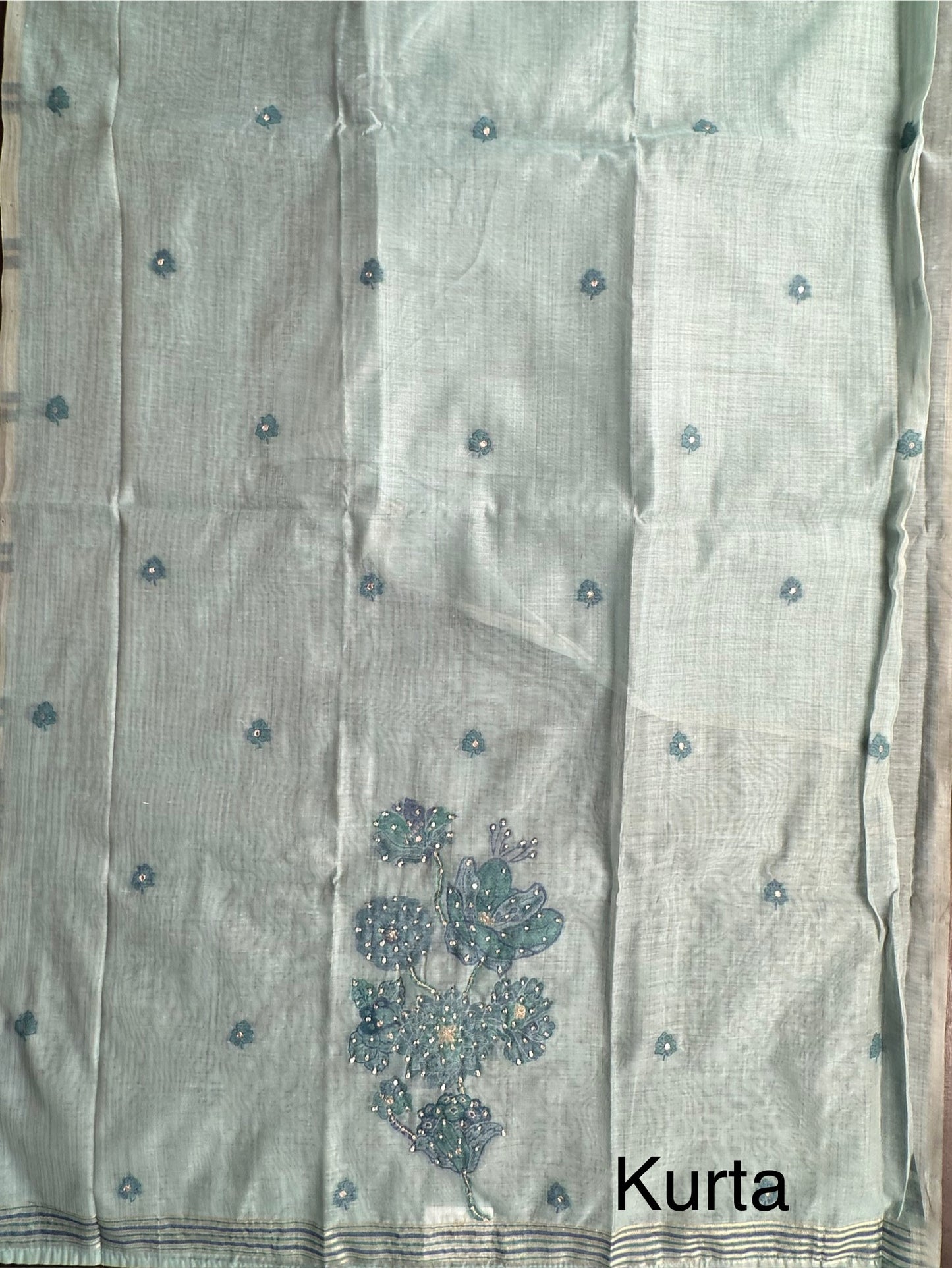 Sea Green Cotton Suit