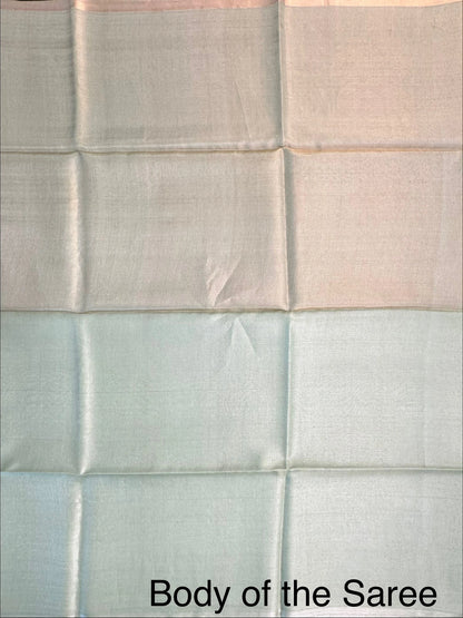 Pista Green Pure Tissue Silk Saree