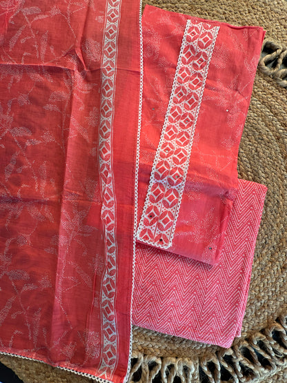 Jaipuri Necktie Cotton 3-Piece Suit