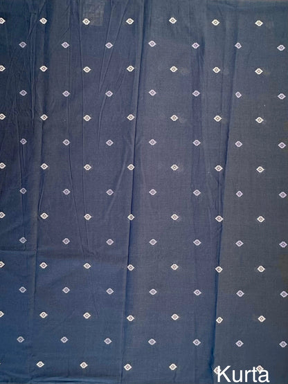 Navy Blue-Beige Avani South Cotton 3-Piece Suit