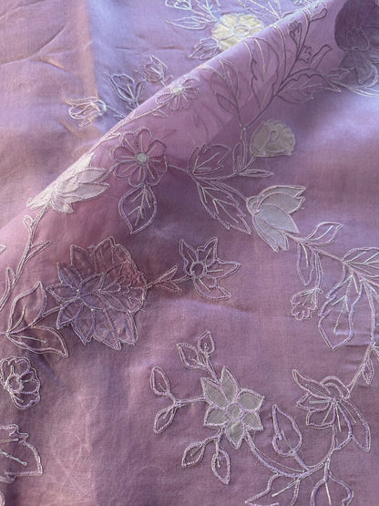 Applique Organza Saree