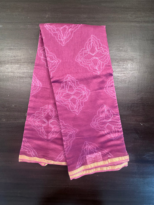 Pink Chanderi Saree