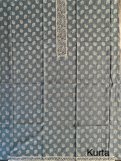 Jaipuri Necktie Cotton 3-Piece Suit