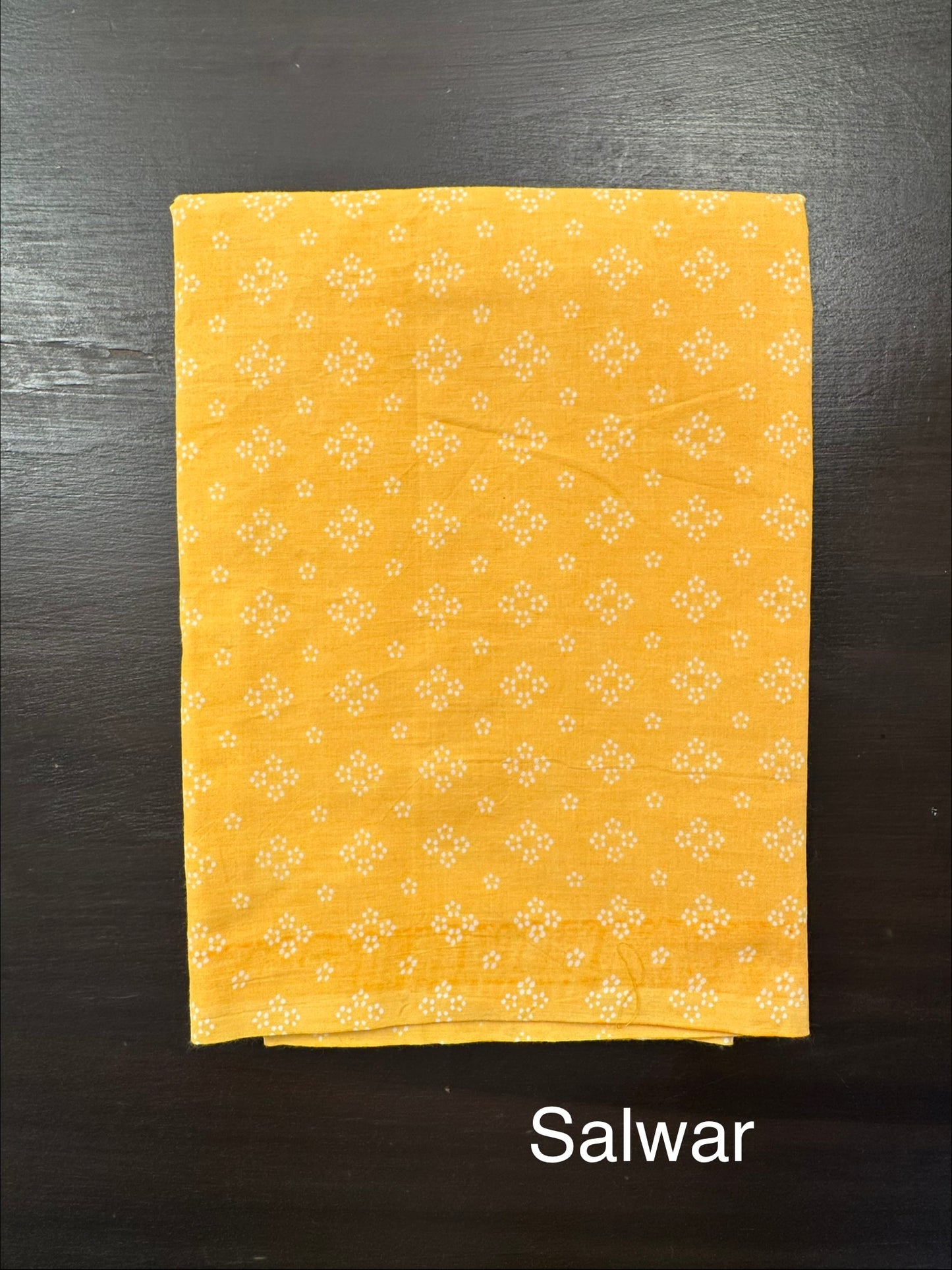 Yellow Jaipuri Necktie Cotton 3-Piece Suit