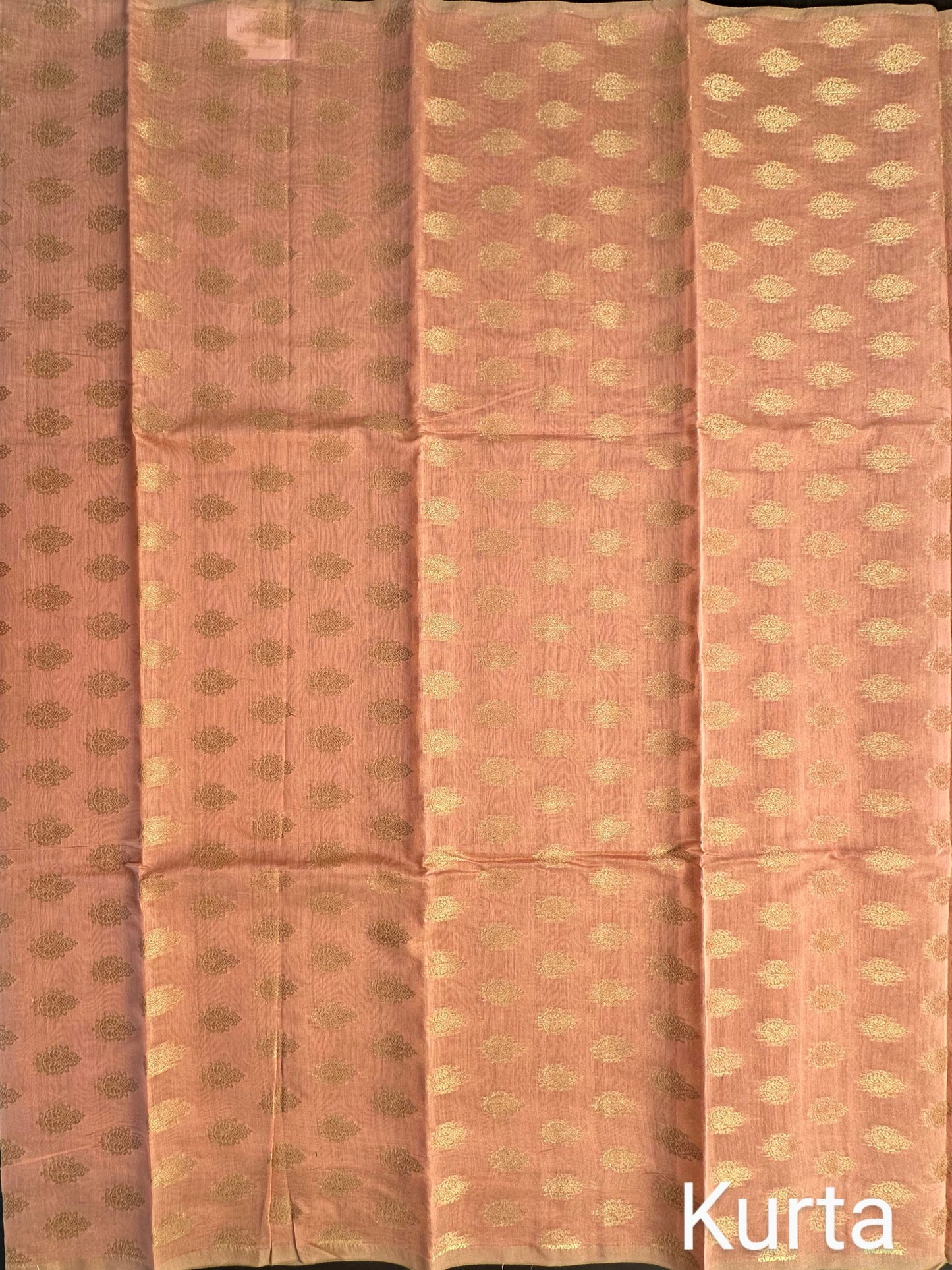 Peach Jacquard Handloom Suit
