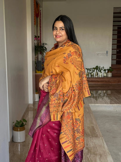 Mustard Woolen Shawl