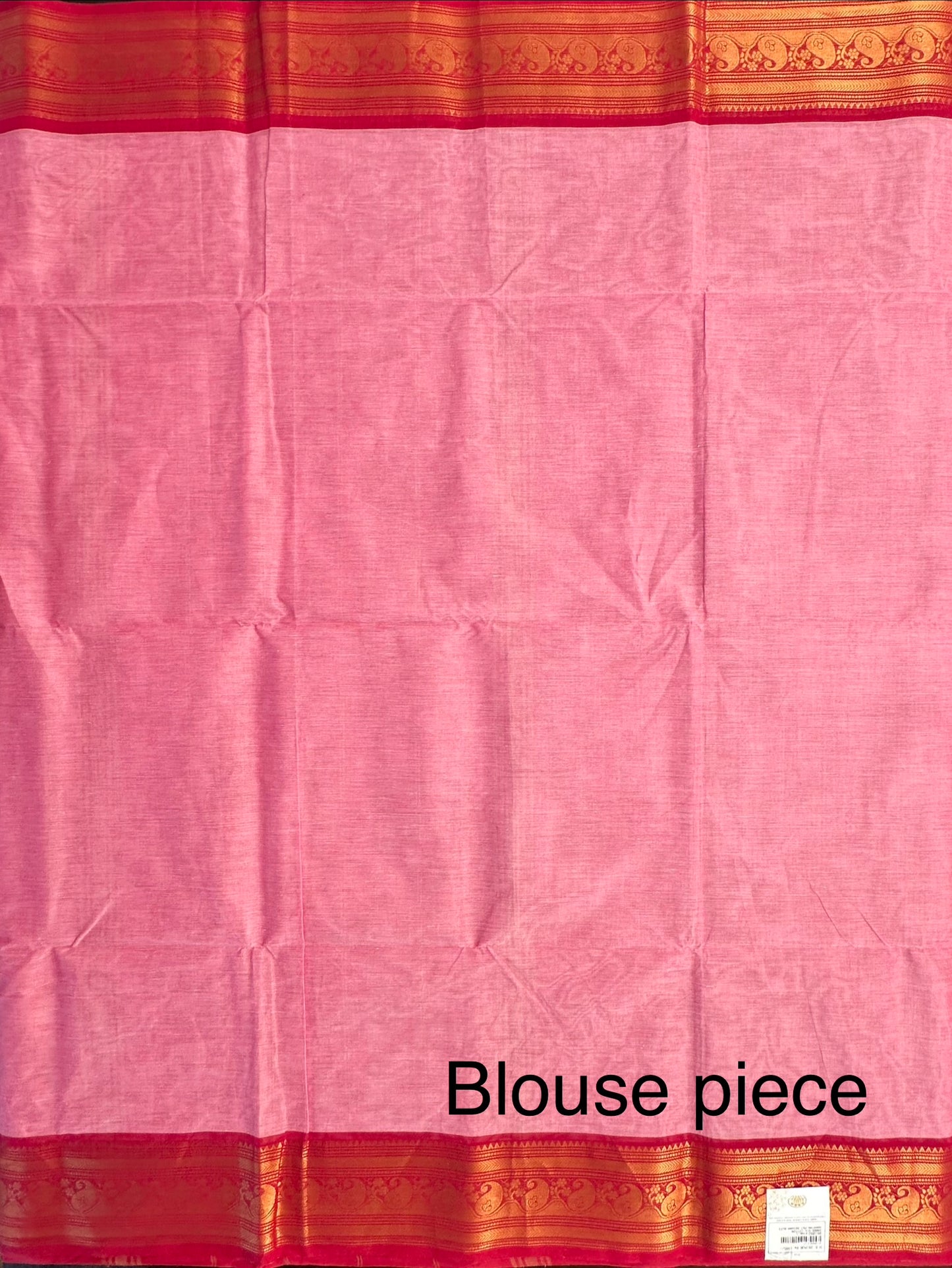 Pink Narayanpet Cotton Saree