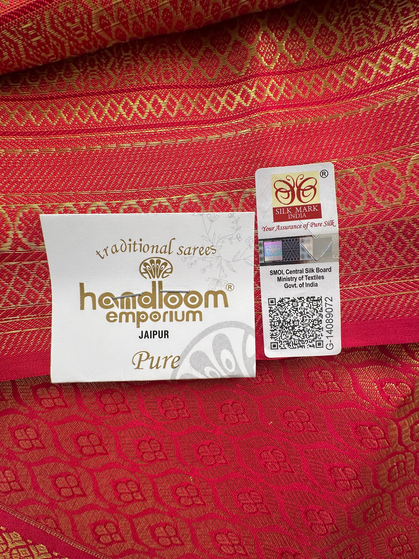 Mustard Handloom Kanjivaram Pure Silk Saree