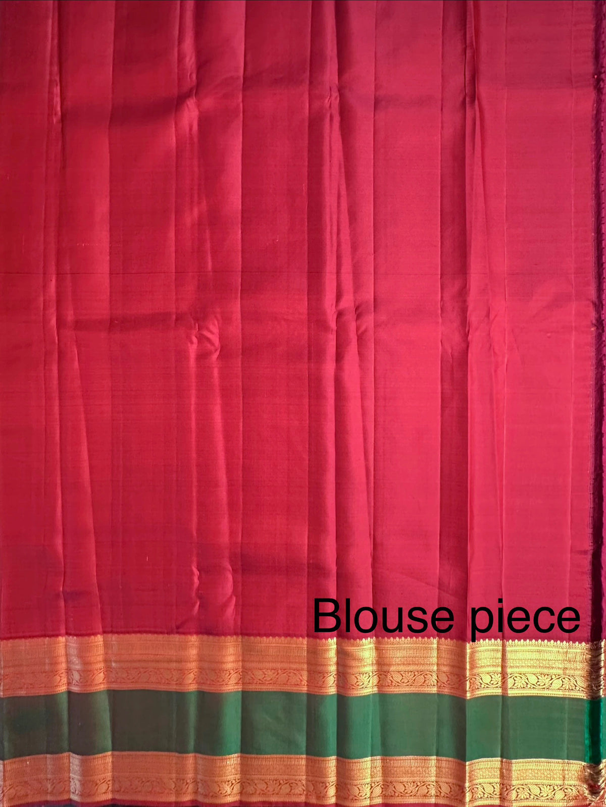 Mustard-Maroon Handloom Kadiyar Pure Silk Saree
