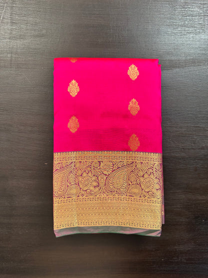 Rani Pondicherry Pure Silk Saree