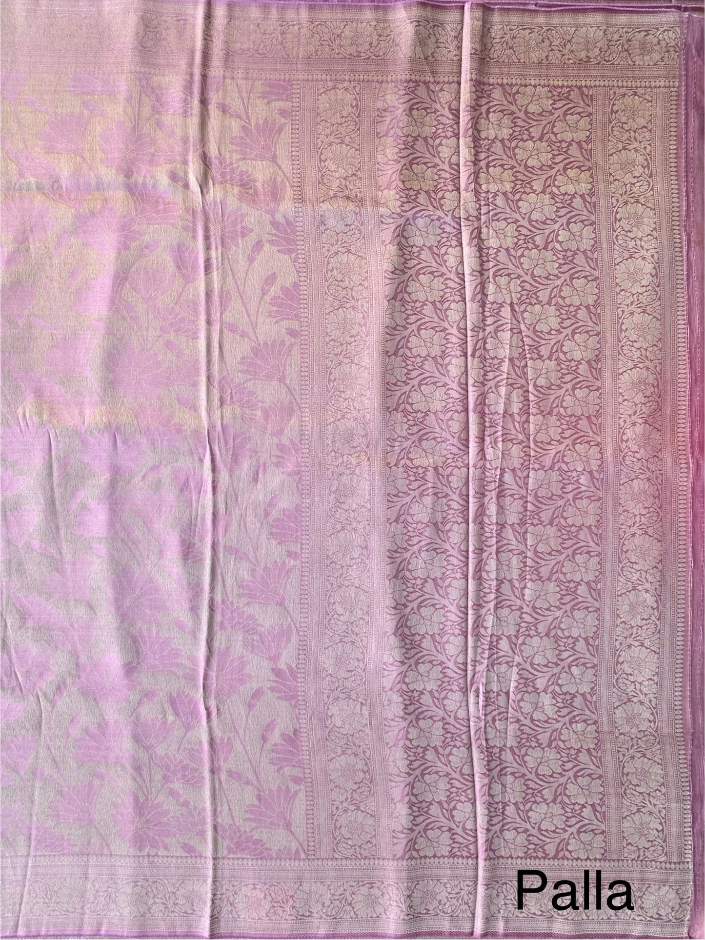 Mauve Aditi Jamawar Artificial Silk Saree