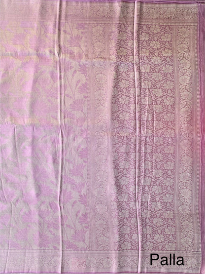 Mauve Aditi Jamawar Artificial Silk Saree