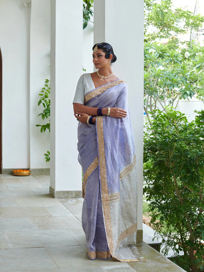 Pure Tissue Saree With Work
