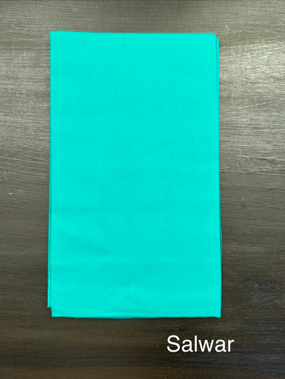 Sea Green Jacquard Unstitched Cotton Suit