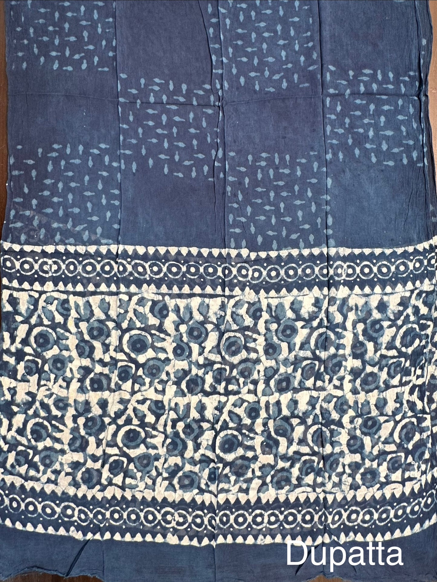 Indigo Blue Pure Cotton Suit