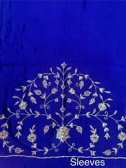 Leheriya Saree with Hand Work Blouse