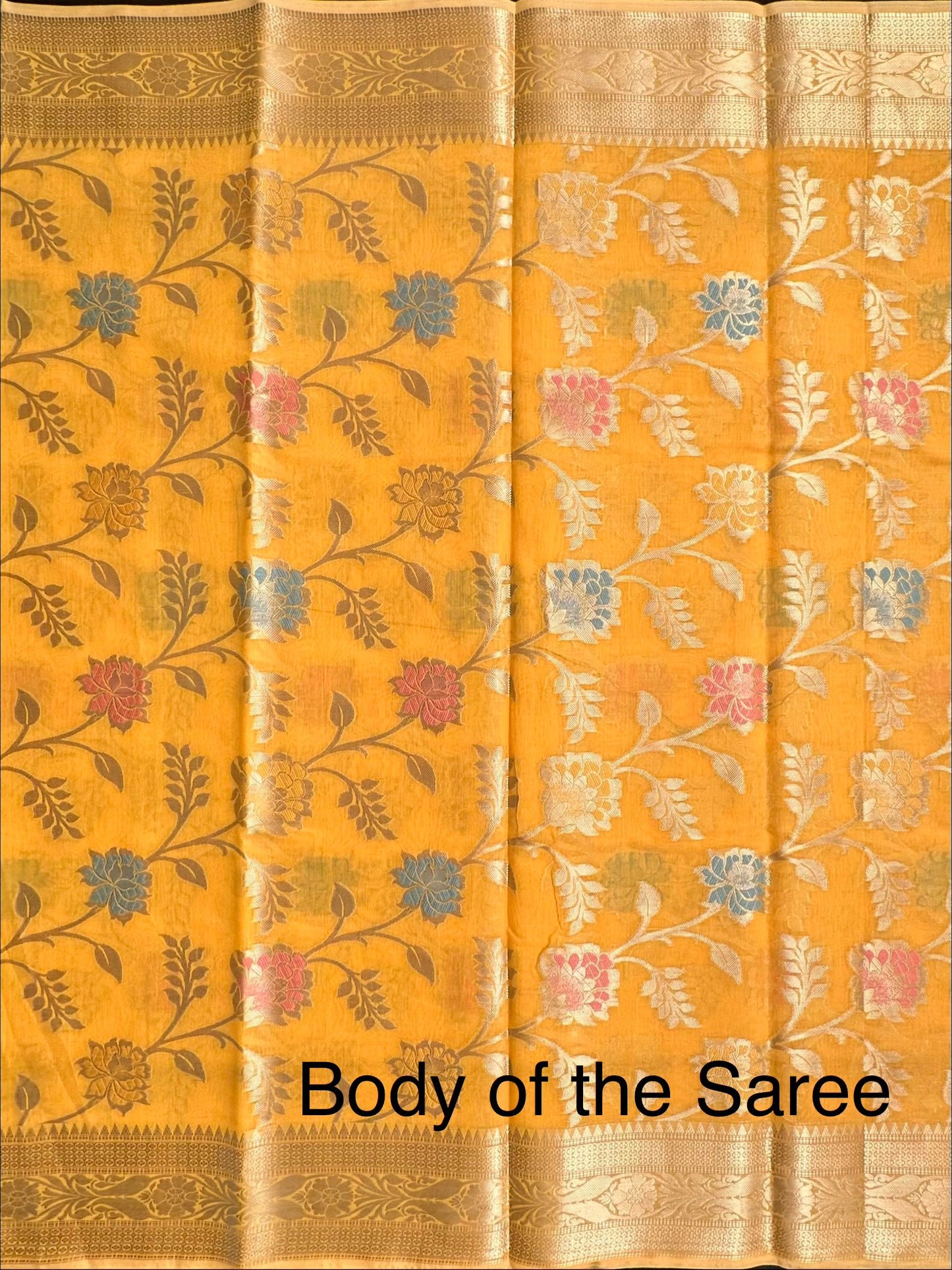 Yellow Tarini Fancy Chanderi Saree