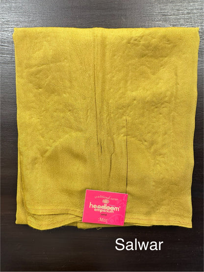 Mehendi Green Blended Tissue Suit