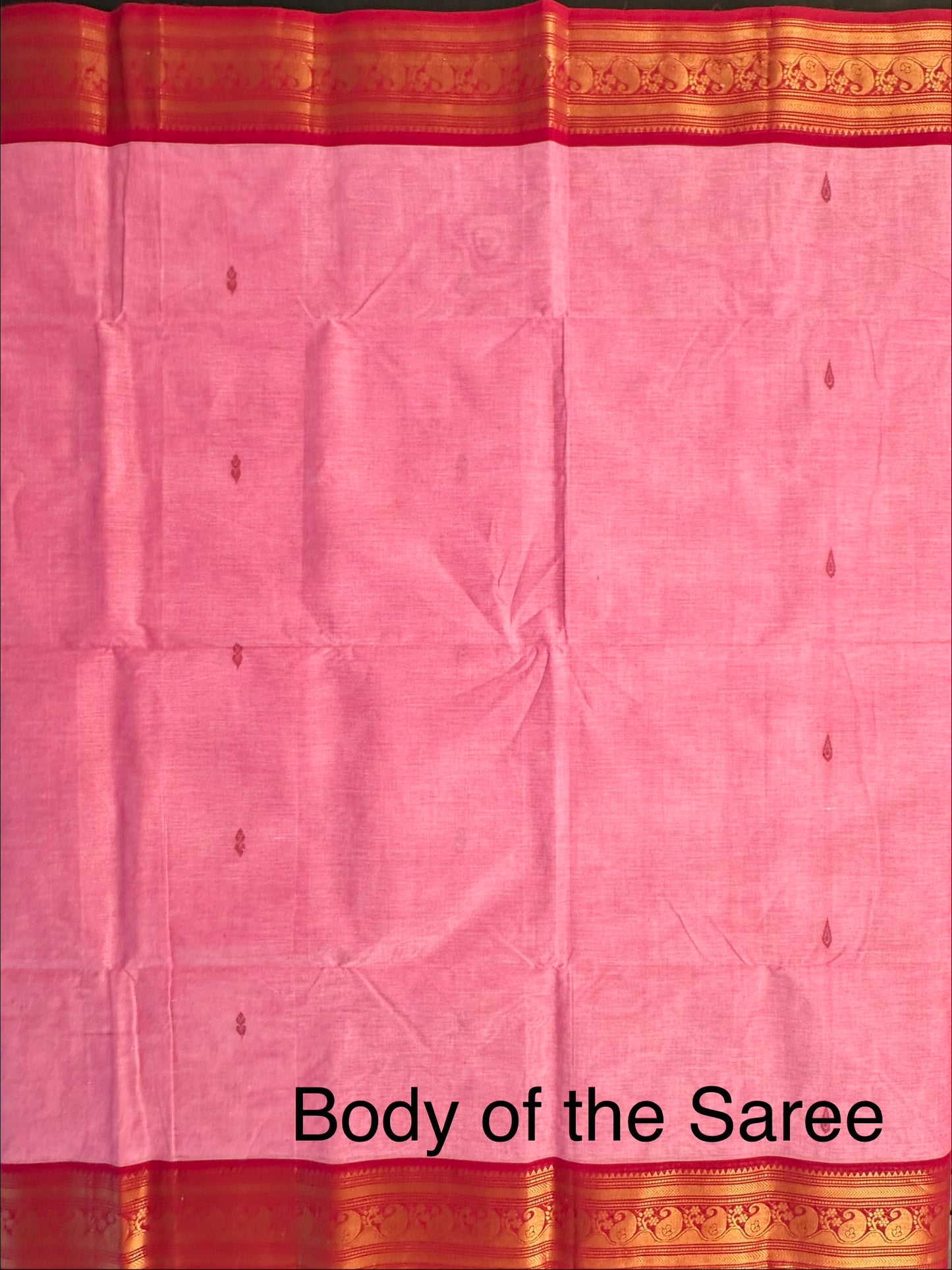 Pink Narayanpet Cotton Saree