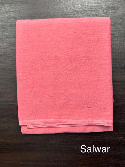 Dusky Pink Fancy Cotton 3-Piece Suit