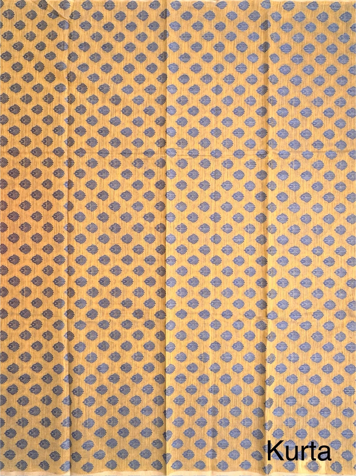 Mustard Jacquard 3-piece Unstitched Cotton Suit
