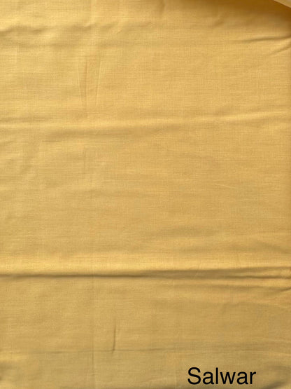 Pastel Yellow Handloom Chanderi Suit