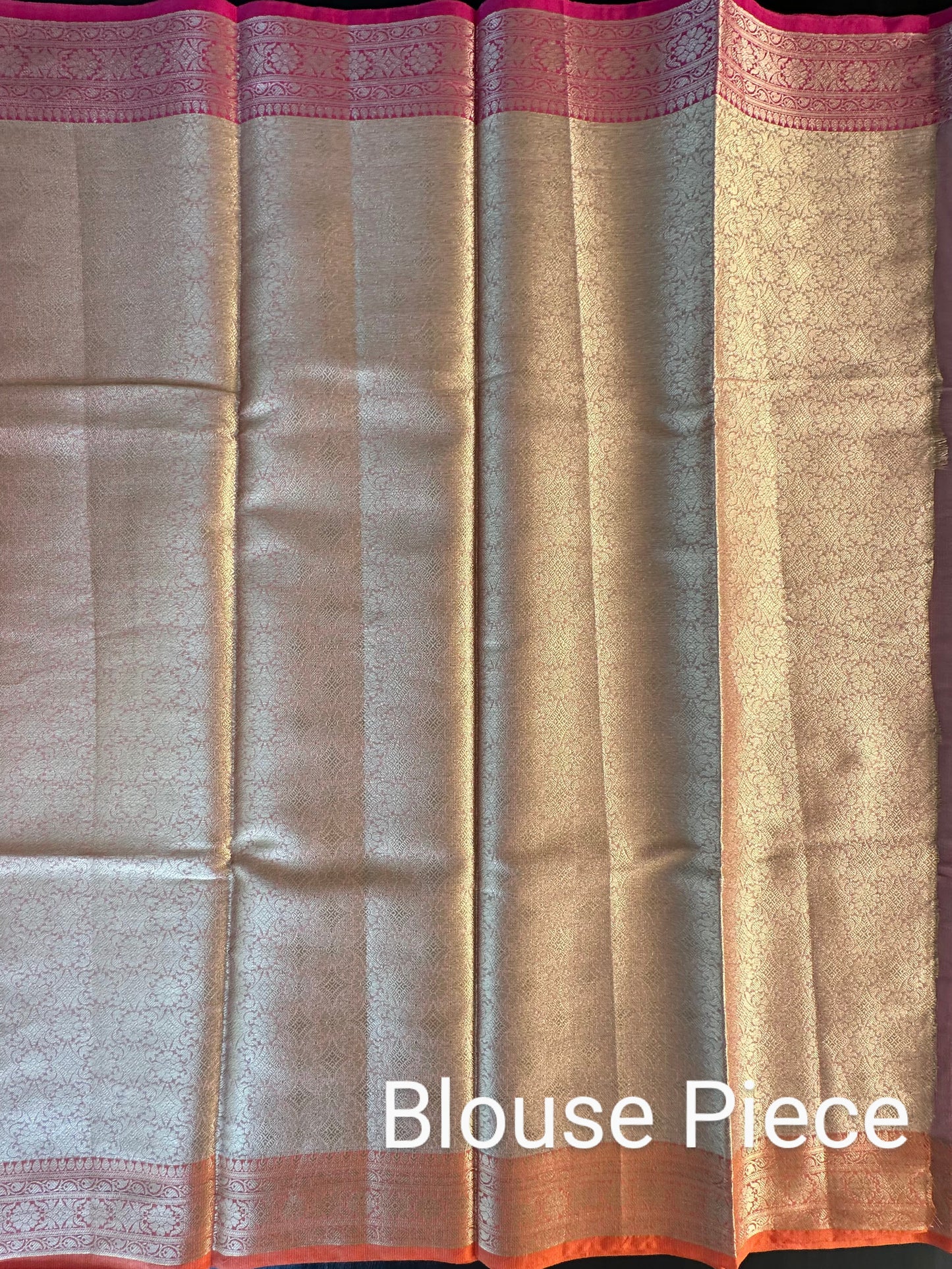 Peach Amrit Tissue Saree