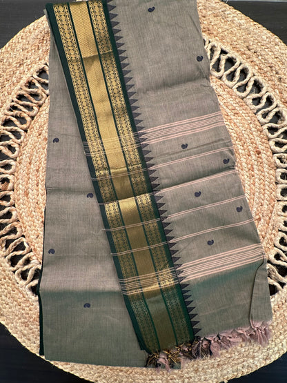Green Narayanpet Cotton Saree