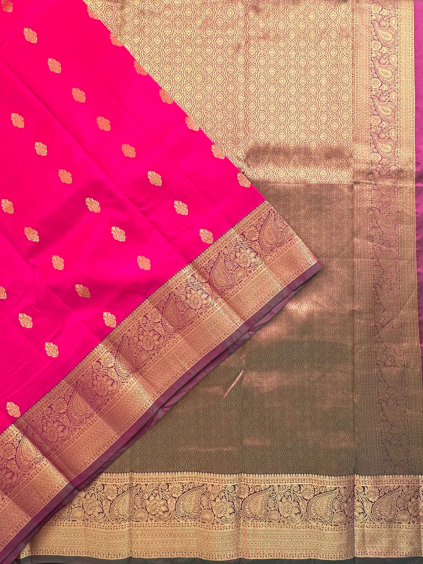 Rani Pondicherry Pure Silk Saree