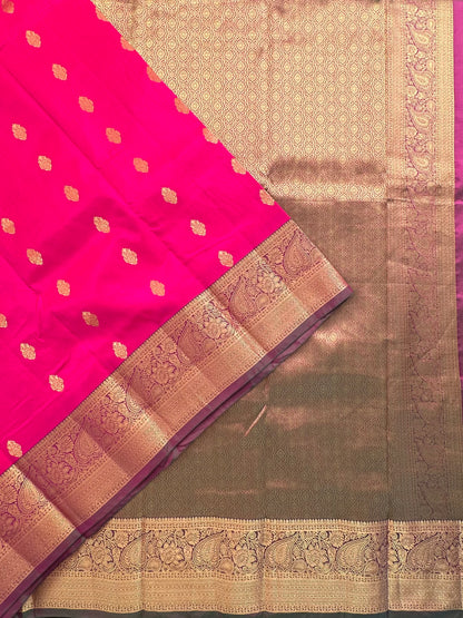 Rani Pondicherry Pure Silk Saree