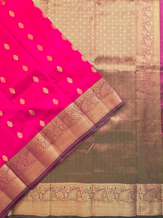 Rani Pondicherry Pure Silk Saree