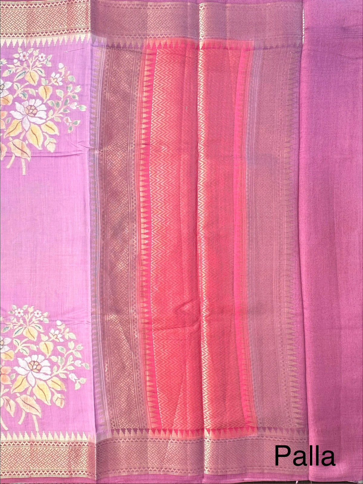 Purple Vishakha Pure Silk Saree