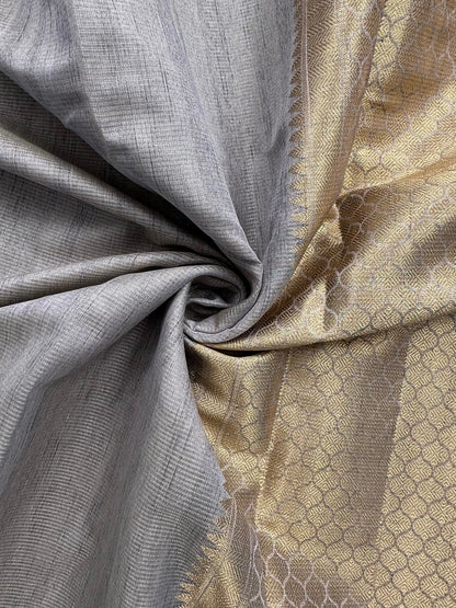 Grey Ananya Tissue Saree