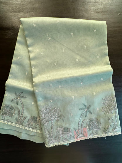 Blended Tissue  Saree