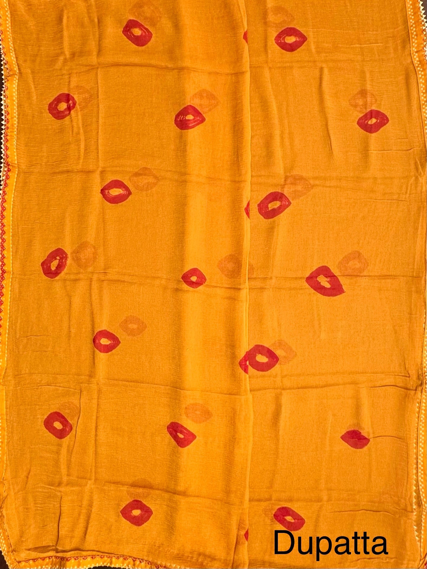 Mustard Jaipuri Pure Cotton Suit