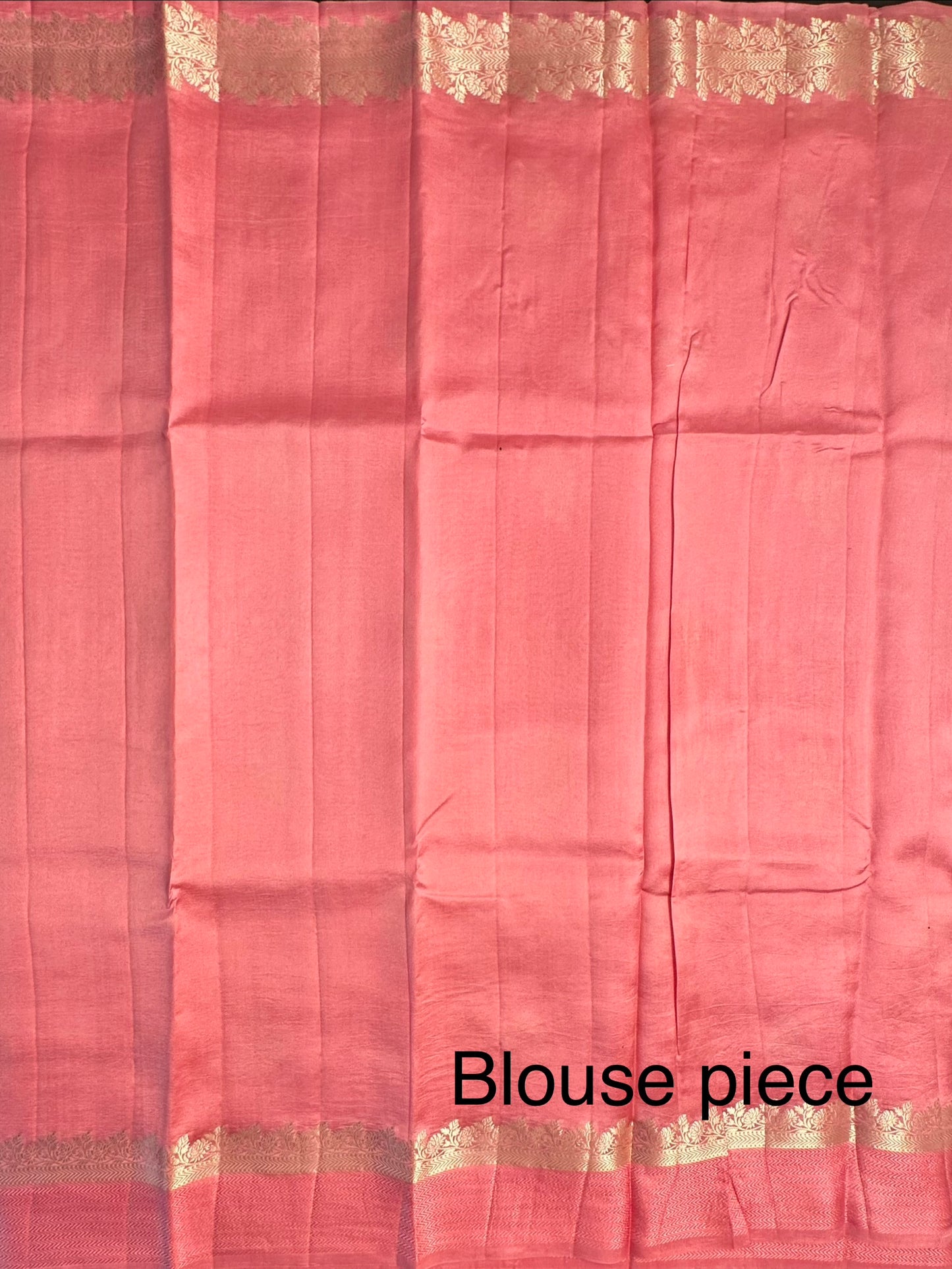 Coral Pink Vishakha Pure Silk Saree