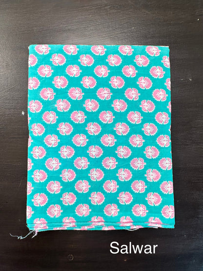 Sea Green Jaipuri Necktie Cotton 3-Piece Suit