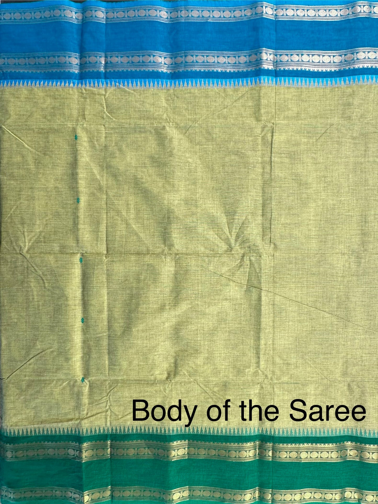 Green Narayanpet Cotton Saree