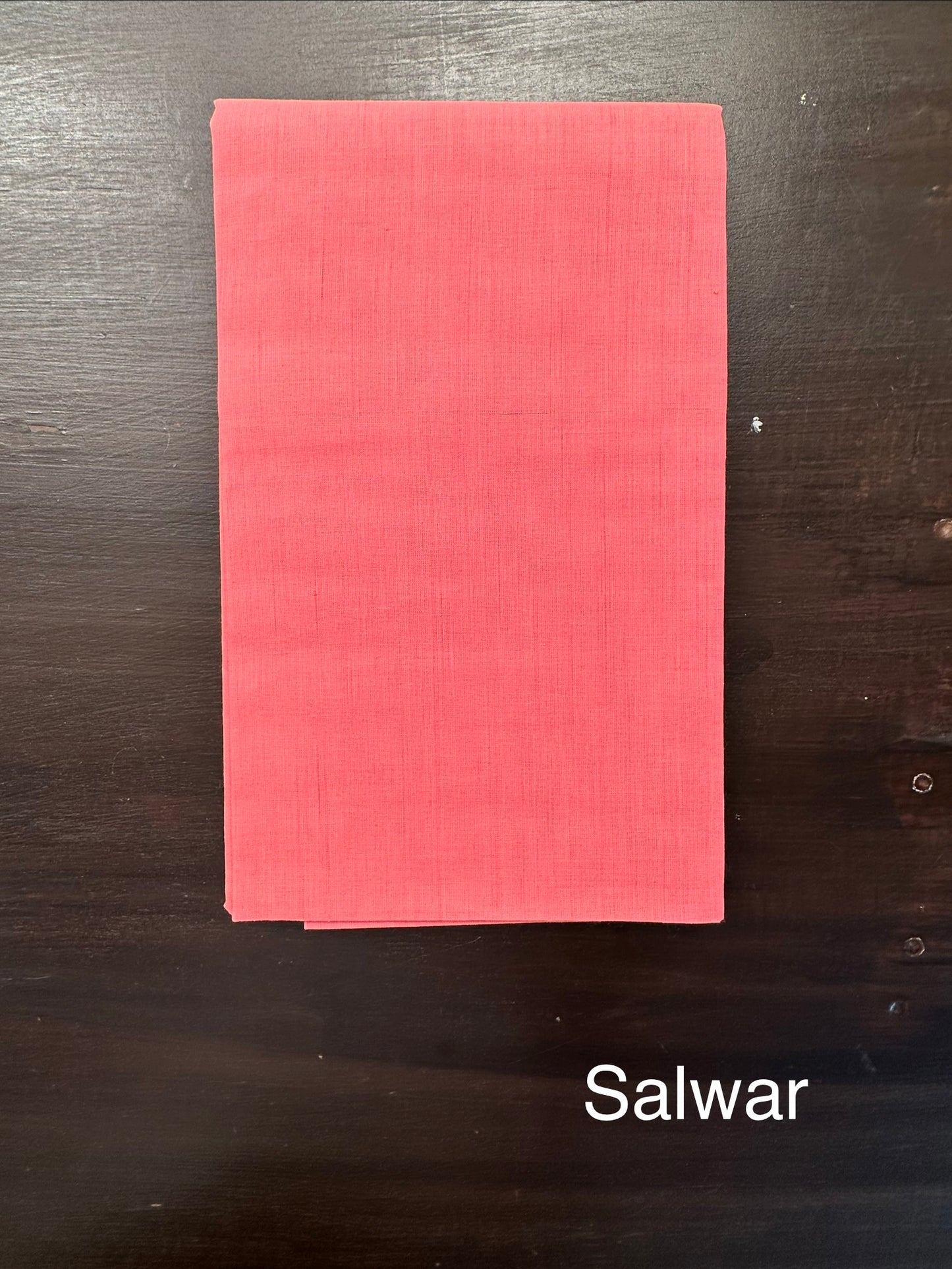 Peach-Pink Striped South Cotton 3-Piece Suit