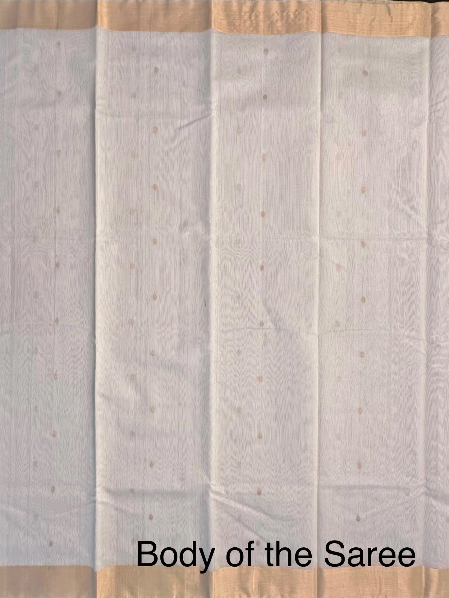 Off White Pure Chanderi Saree