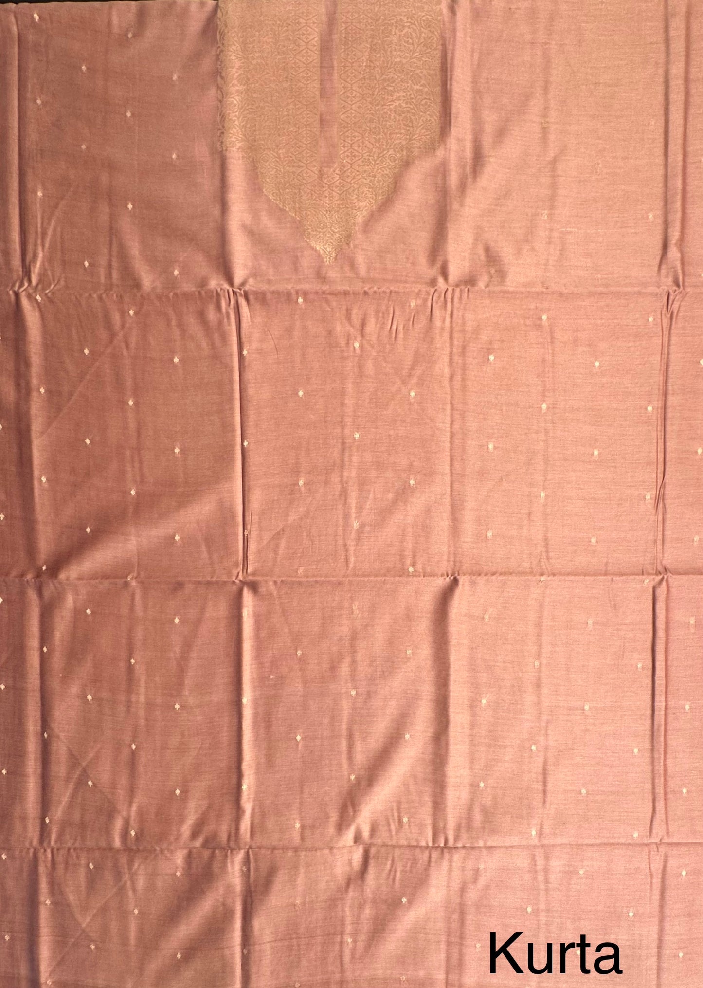 Beige Handloom Chanderi Suit