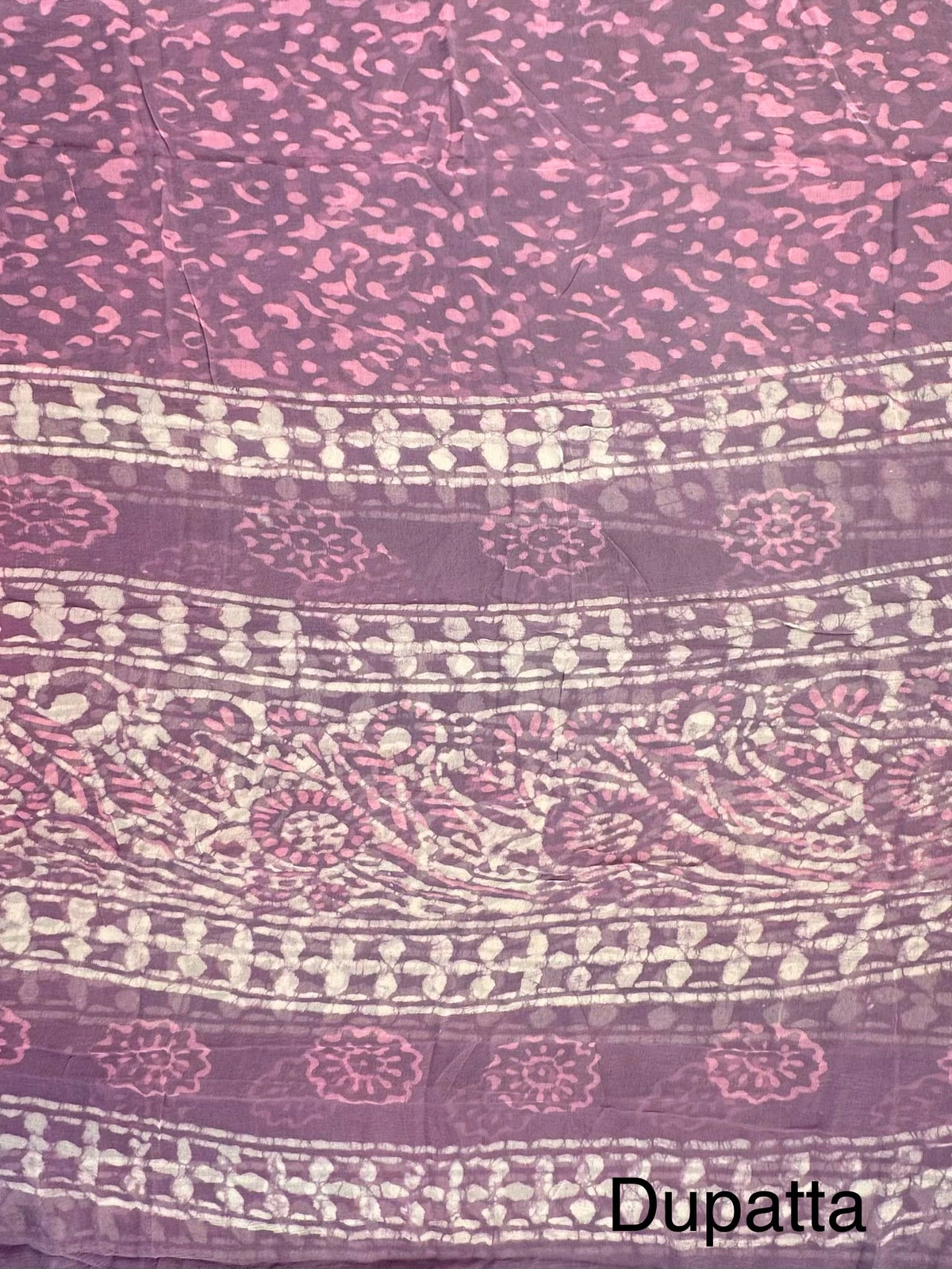 Purple Pure Cotton 3-Piece Unstitched Suit