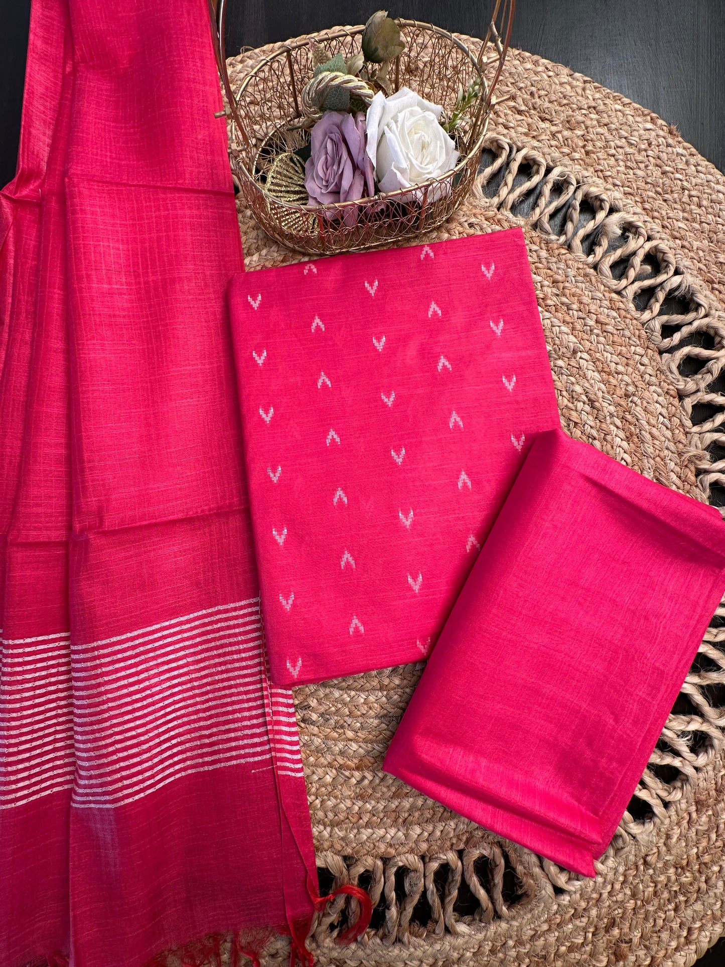 Rani Salem Art Cotton 3-Piece Suit