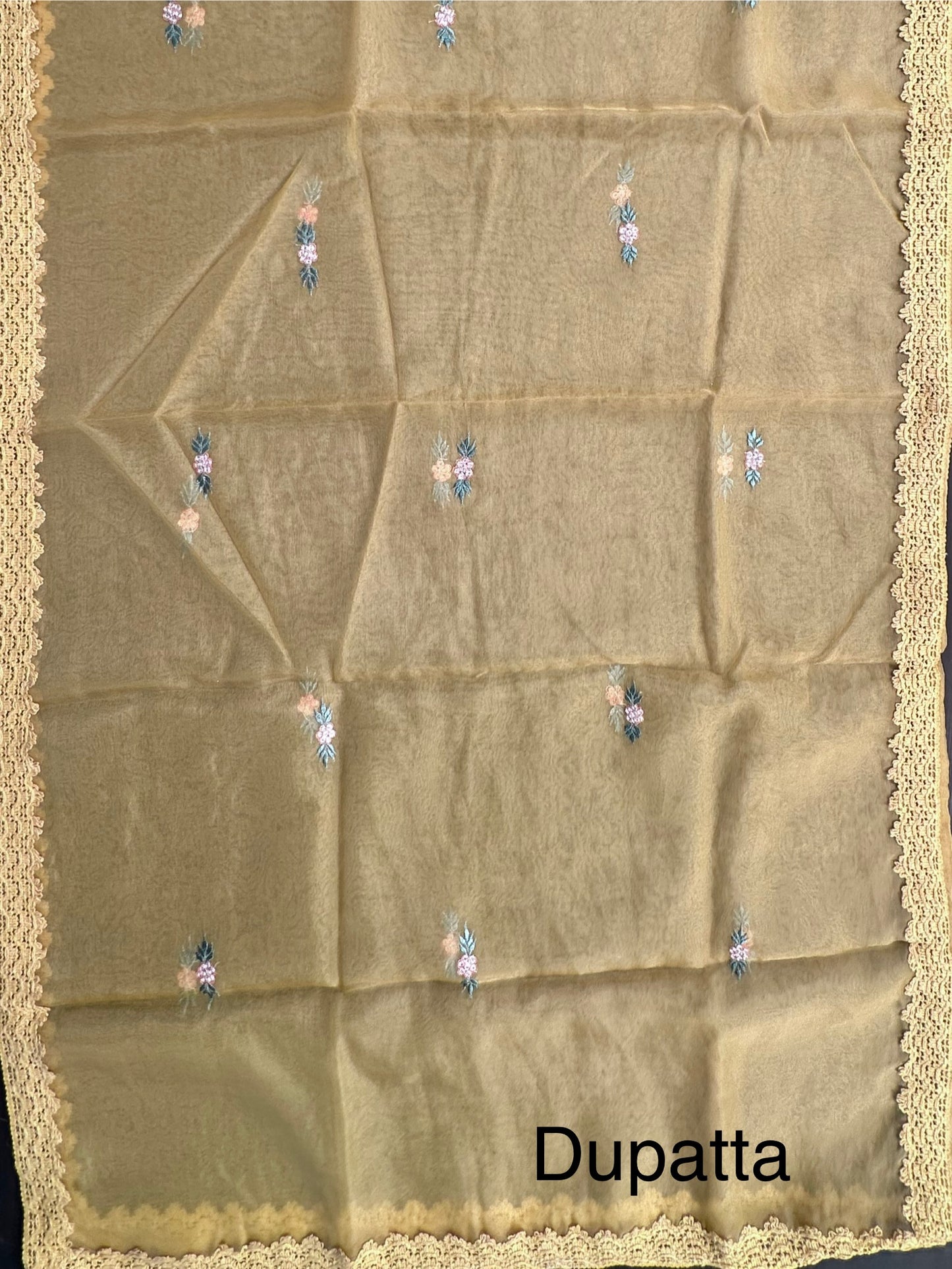 Mustard Pittan Work Cotton 3-Piece Suit