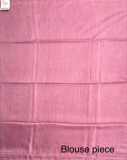 Mauve Muga Silk Saree
