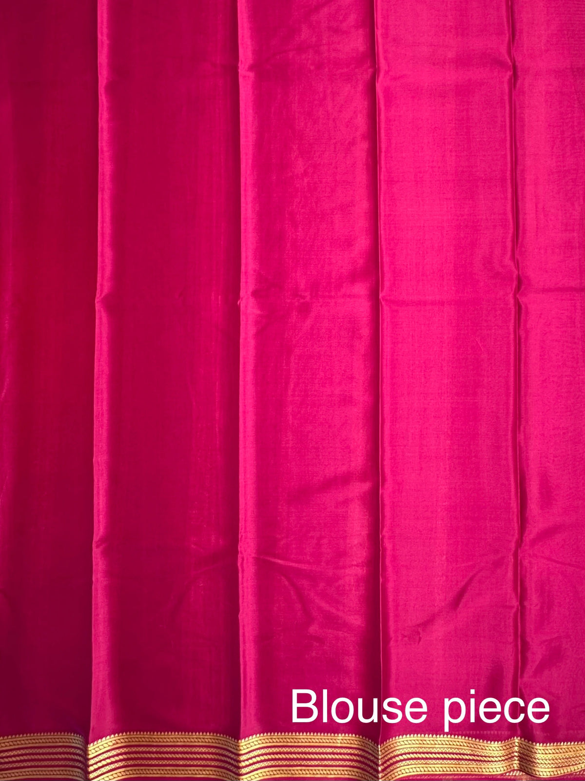 Pink-Magenta Pure Mysore Crepe Saree