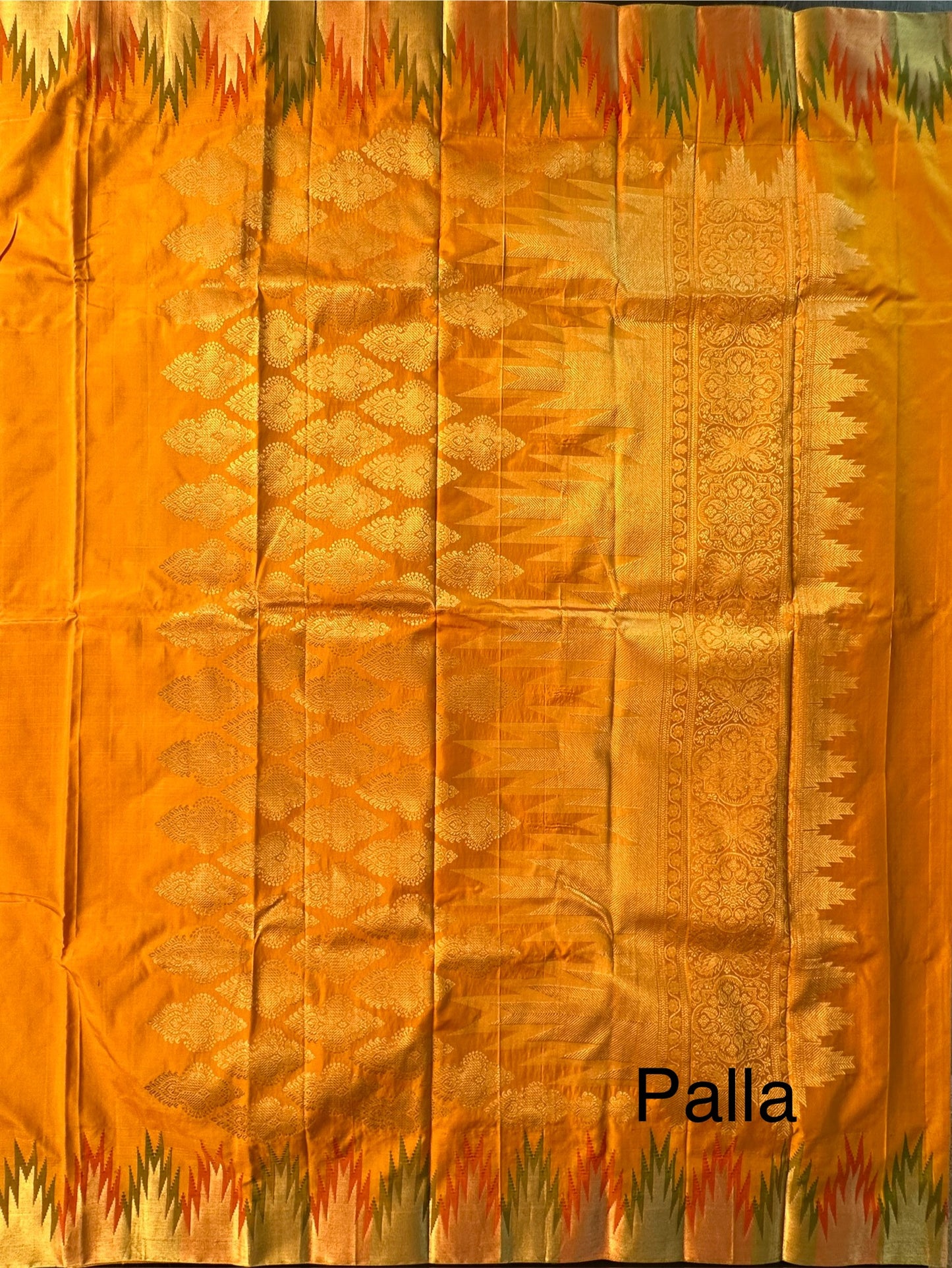 Madurai Temple Border Pure Silk Saree