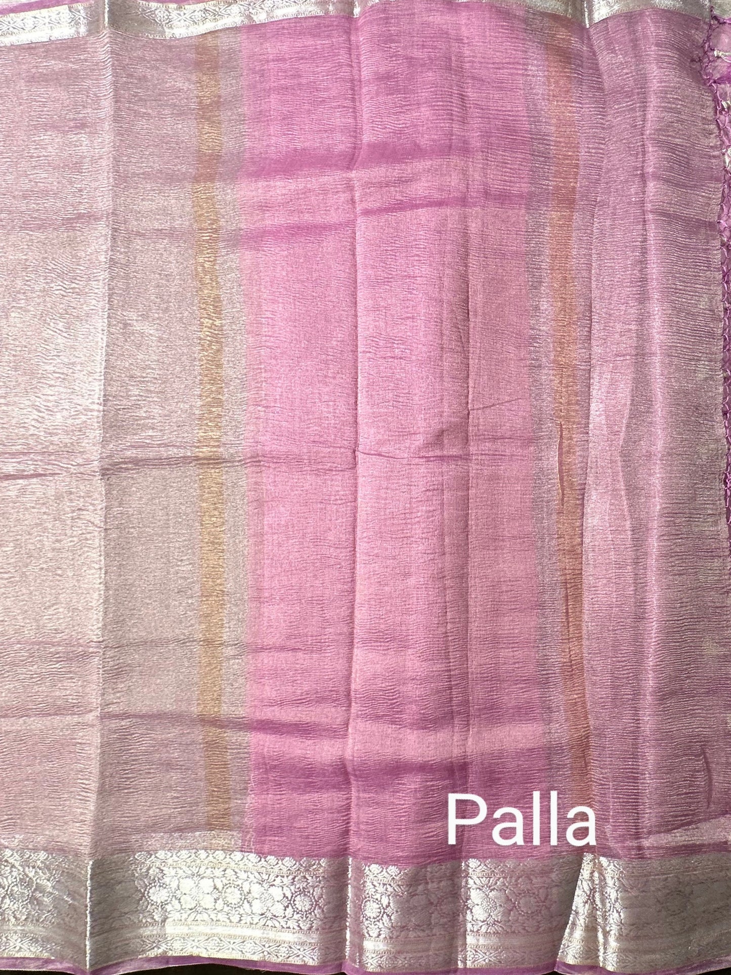 Mauve Crush Pure Tissue Saree