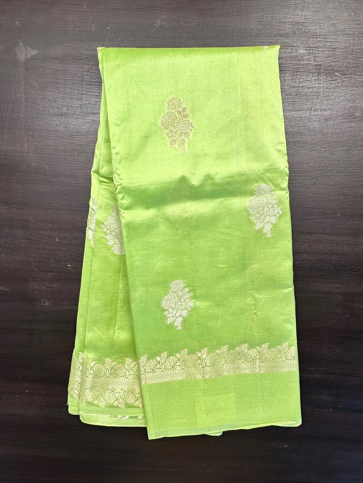 Pista Green Vishakha Pure Silk Saree